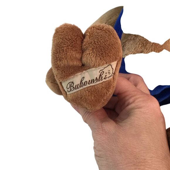 Bukowski Design Moose Plush Blue Volvo Overalls Plush 15" Stuffed Animal Sweden - Picture 3 of 9